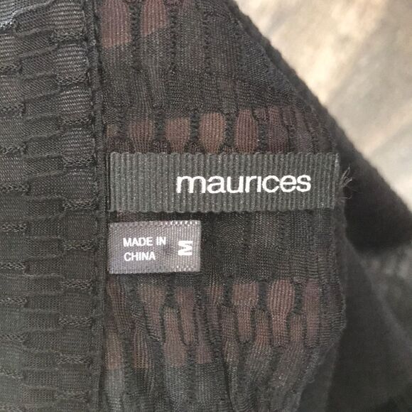 Maurices Women's Button-Down Blouse, Medium, Black - Picture 8 of 10